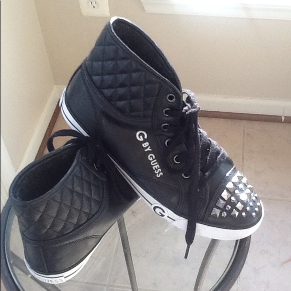 G BY Guess black hi top sneakers - Picture 2 of 5